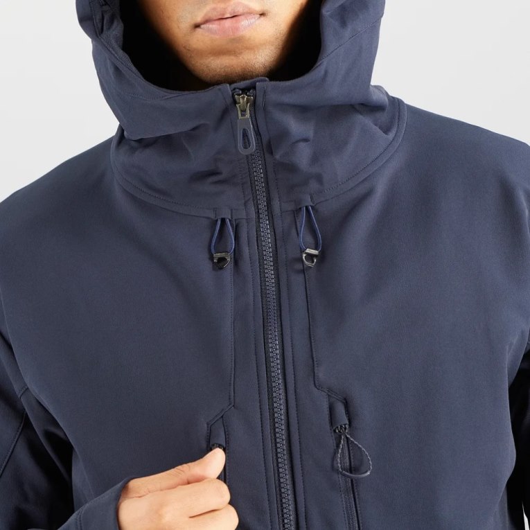 Chaquetas Salomon Outpeak Softshell Full Zip Hombre Azul Marino | MX FIBX912